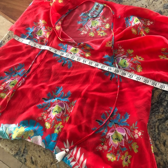 Johnny Was Passion flower Eloise Georgette top - Picture 7 of 8